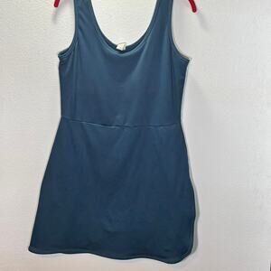 Balance Collection Active Dress XL Blue Built In Shorts Athleisure Tank